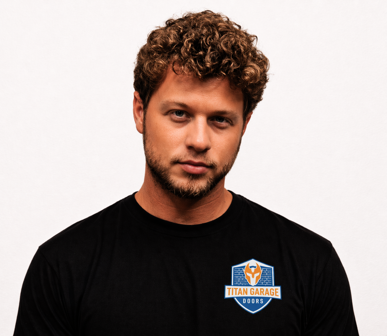 A close-up image of Ben J., CEO and owner of Titan Garage Doors WI