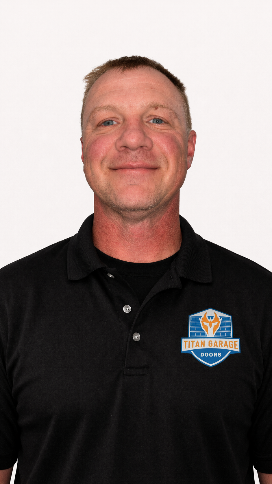 A close-up image of Jeremy L, garage door technician at Titan Garage Doors WI