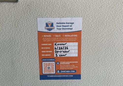 Garage Door Opener Installation Maywood Ave, Middleton, WI