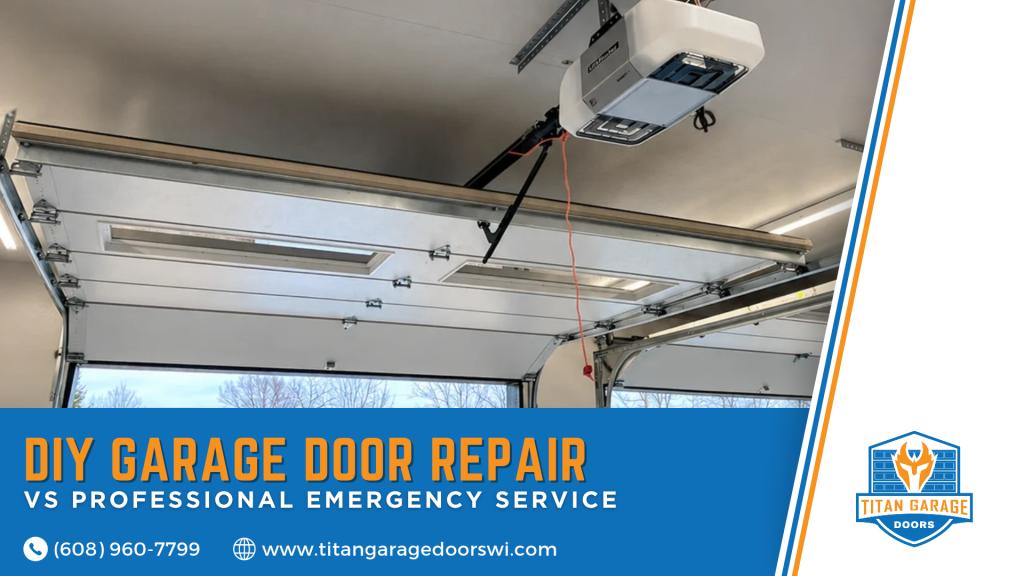 DIY garage door repair compared with professional emergency garage door service
